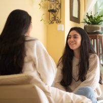 psychologist evaluating adult patient