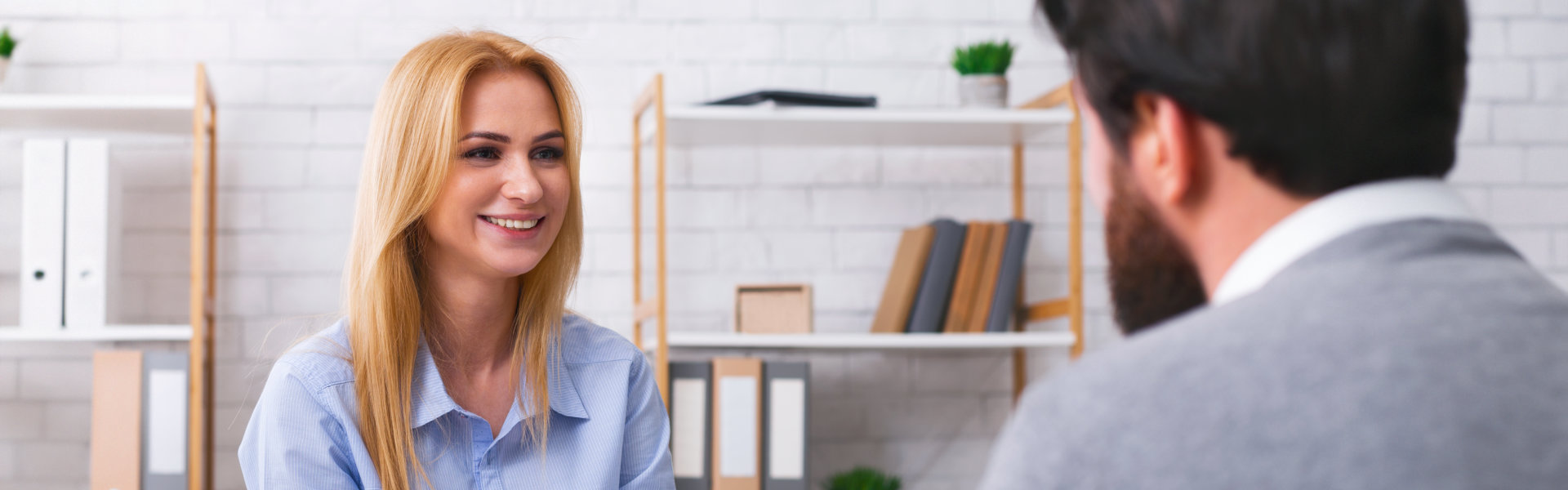 woman smiling