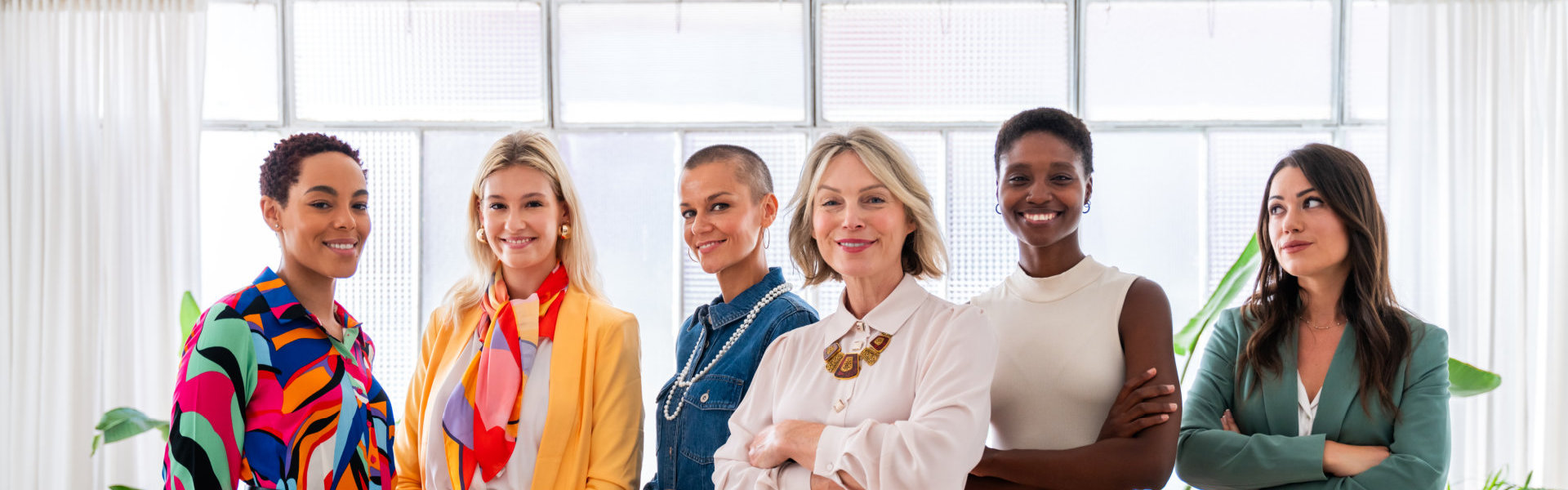 Group of beautiful confident businesswomen